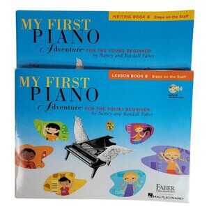 Hal Leonard First Piano Adventure Steps on the Staff Lesson Writing B Lot of 2